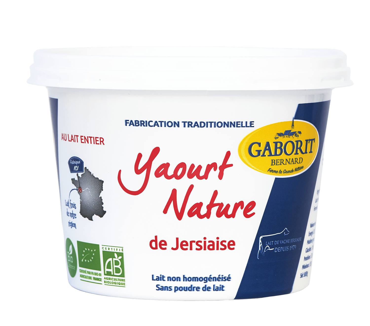 Gaborit Yoghurt vol natuur bio 500g